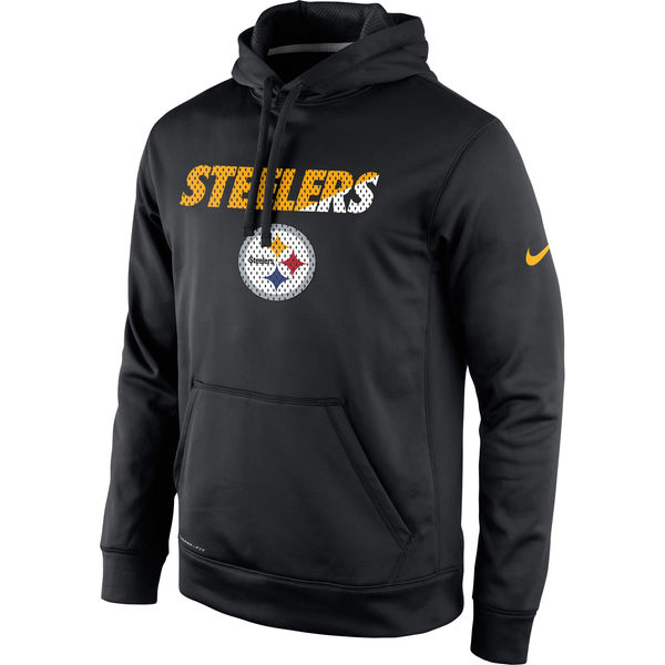 Men Pittsburgh Steelers Nike Kick Off Staff Performance Pullover Hoodie Black->arizona cardinals->NFL Jersey